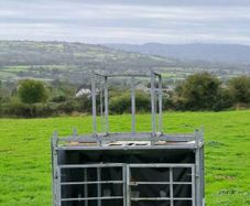 Calf creep and manure holder