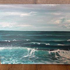 Original acrylic art painting on canvas 40 x 50 cm