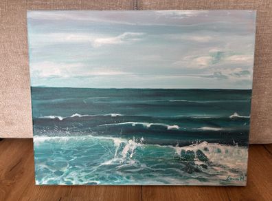 Original acrylic art painting on canvas 40 x 50 cm