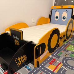 JCB Junior Toddler Bed - Tractor Bed