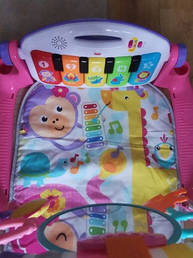 PRICE DROP!!!! Fisher-Price Baby Play Mat | Deluxe Kick & Play Baby Play Gym for Newborn Baby to 3 Year Olds with Light Up Piano, Toys and Comfy Baby Mats for Floor Play | Playmats & Floor Gyms - Pink