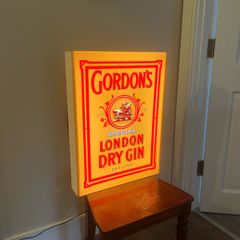 Vintage Gordon's London Dry Gin Illuminated Sign