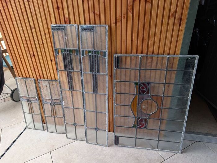Stained glass door