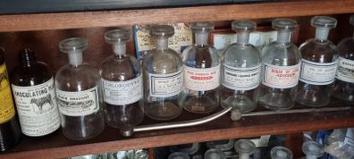 old Chemists Apothecary bottles