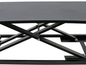 _Sit-Stand Desk, Height Adjustable, Computer Desk, Manual Height Adjustable Rack, Suitable for All Standard Desktops, Ideal for Offices, with Keyboard Tray, Installation Free