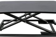 _Sit-Stand Desk, Height Adjustable, Computer Desk, Manual Height Adjustable Rack, Suitable for All Standard Desktops, Ideal for Offices, with Keyboard Tray, Installation Free