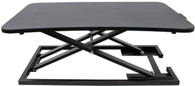 _Sit-Stand Desk, Height Adjustable, Computer Desk, Manual Height Adjustable Rack, Suitable for All Standard Desktops, Ideal for Offices, with Keyboard Tray, Installation Free