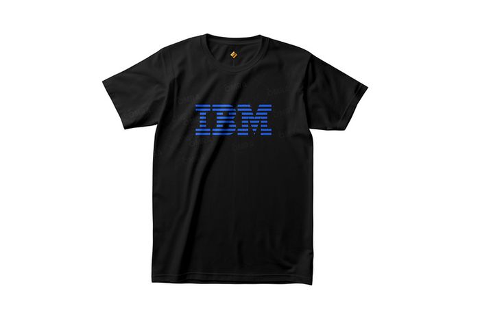IBM T-Shirt in Black, White, or Royal Blue
