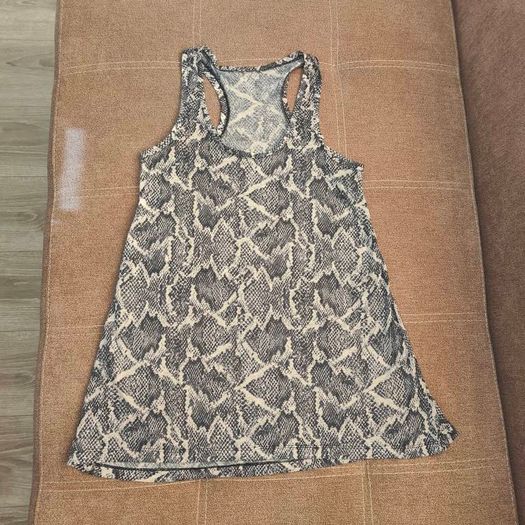 H&M Womens Grey Animal Polyester Blend Tank Size 12