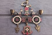 Greek Orhodox candle holder, very collectible, lovely condition,  D18 post 8e