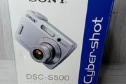 Sony Dsc-500 Cyber-shot Camera In Box - Tested &amp; Working - Rare Retro Camera