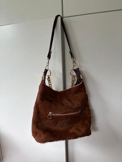 Cow hide handmade bag