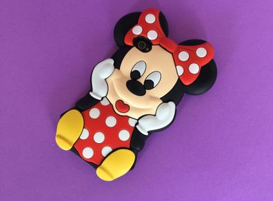 3D Minnie Mickey Mouse Soft Silicone Back Cover Case for iPhone 4/4s