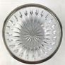 Vintage crystal serving bowl with silver rim Image 4