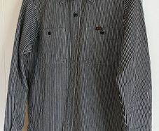 Iron Heart 12oz Hickory Stripe Work Shirt - Indigo