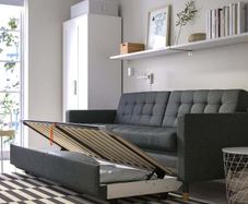 IKEA Landskrona 3 seat sofa bed Gunnared dark grey brand new