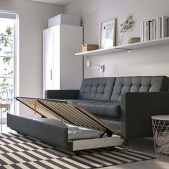 IKEA Landskrona 3 seat sofa bed Gunnared dark grey brand new