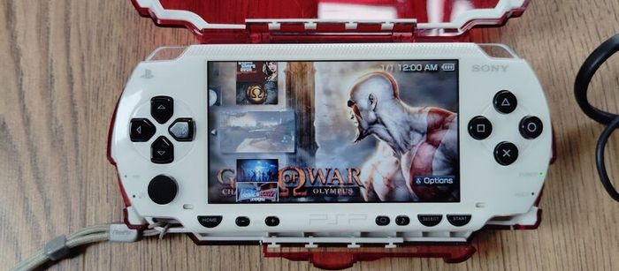 Psp Modded White 64gb Original Charger Original Battery