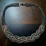 Statement necklace collar with crystals Image 3