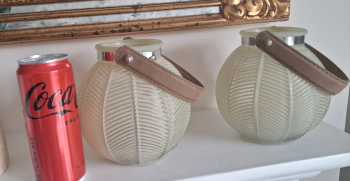Pair of Lantern Style Candle Holders