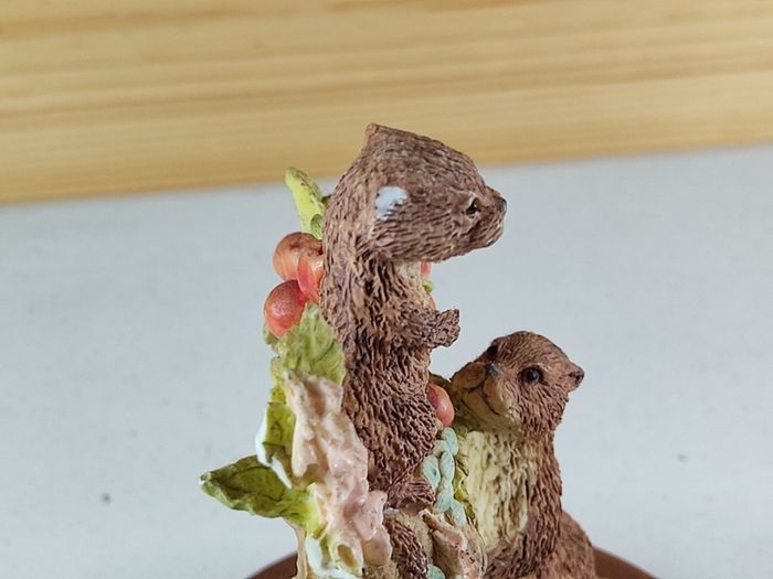 Vintage Nature Studies Leonardo Collection Figure 1992 Otters