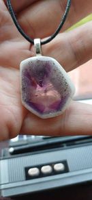Necklace Trapiche Amethyst Slice