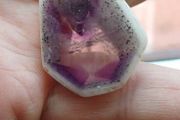Necklace Trapiche Amethyst Slice