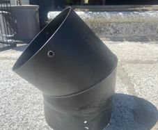 Wood burning stove elbow