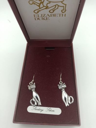 Vintage sterling silver drop earrings