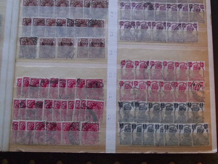A nice collection of Stamps from India, presented in the stock book
