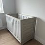 Obaby Nika 2 Piece Nursery Set Grey Wash White Image 2