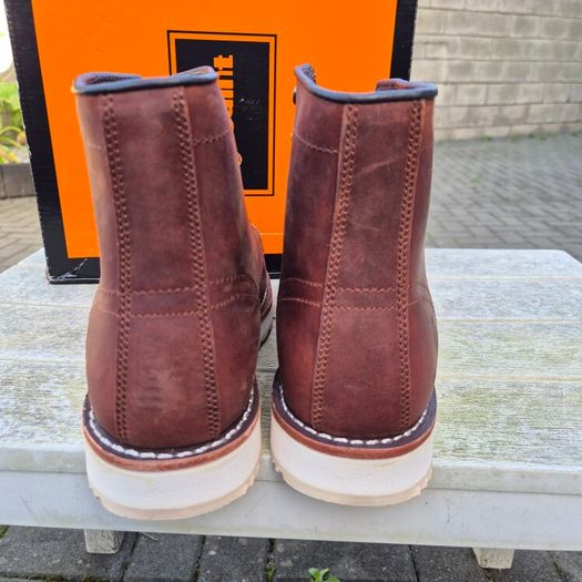 SL-Saint Men's Leather  Moc Toe Boots, Brand New, UK 9.5/EU 44