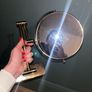 Gold aesthetic magnifying mirror Image 2