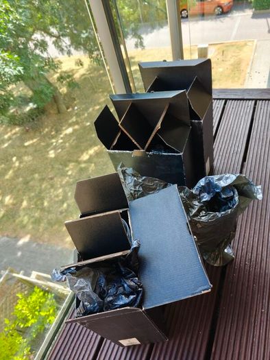 John Rocha Waterford Signature.  25cm Crystal Goblets. 3 Boxed Pairs, 6 Glasses. New, Unused