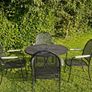 Solid Metal Garden Table with 4 Chairs Image 2