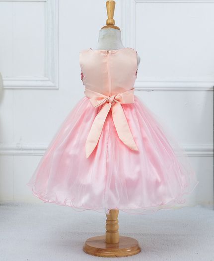New Girls Sequinned Dress Flower Sash Sleeveless Formal Party Wedding Bridesmaid Sz 6-7yrs