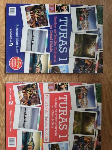 Turas 1. Junior cert Irish book, CD and portfolio.