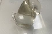 Glass bird paperweight