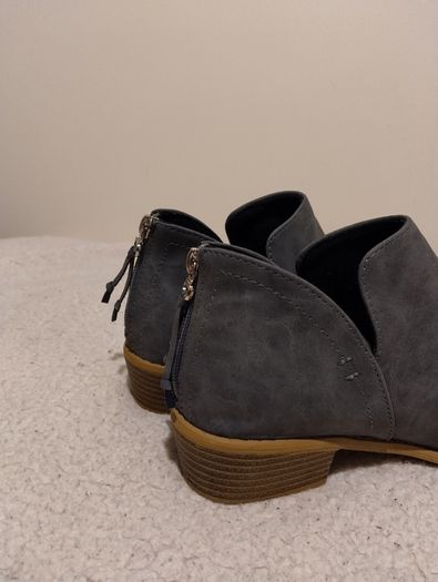 Grey Suede Ankle Boots