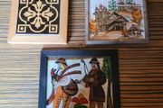 Vintage wall tiles x 3