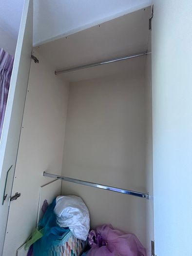 White Fitted Bedroom Wardrobes with Desk & Shelving