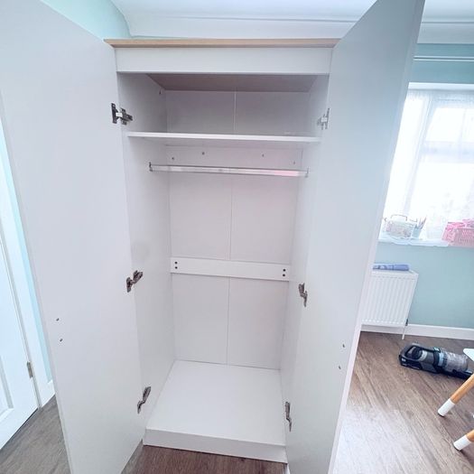 White Wooden Wardrobe