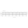 Garden Fence with Spear Top Steel (1.5-1.75)x11.9 m Black Image 5