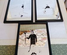 Vintage Set of 3 Unusual Devil Mirrors