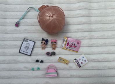 GOLD LOL L.O.L. MGA Surprise Confetti Pop Series 3 Lil DAWN & Lil DUSK Twins new Opened Please look at the pictures