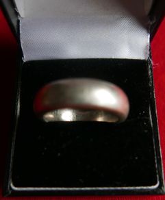Vintage Men's Heavy Signed Sterling Silver 925 Solid Band Ring Size V - 16,42g