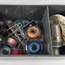 Vintage singer box with spools Image 2