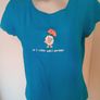 Mountain Warehouse Blue Ladies T-shirt Perfect condition size UK16 EU44 Postage included Image 2