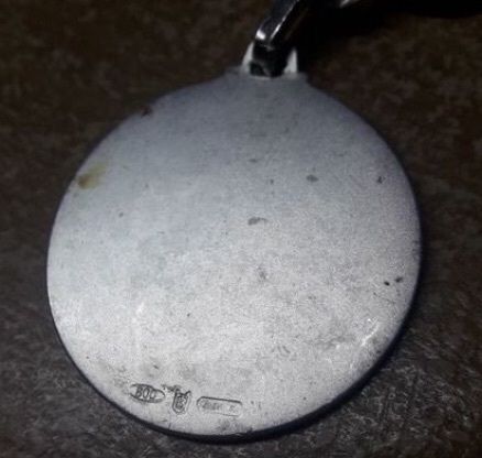 Vintage Motorbike Silver Key Chain