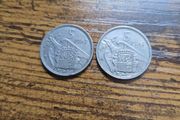 1966 5 Pesetas coins Francisco Franco